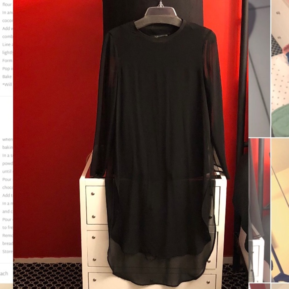 Zara Women Mesh Tunic